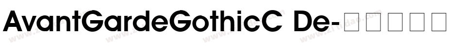 AvantGardeGothicC De字体转换